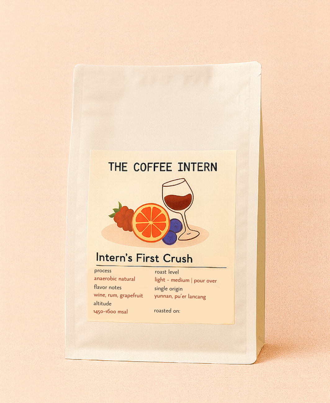 Intern's First Crush Yunnan Single Origin Specialty Arabica Coffee Bean