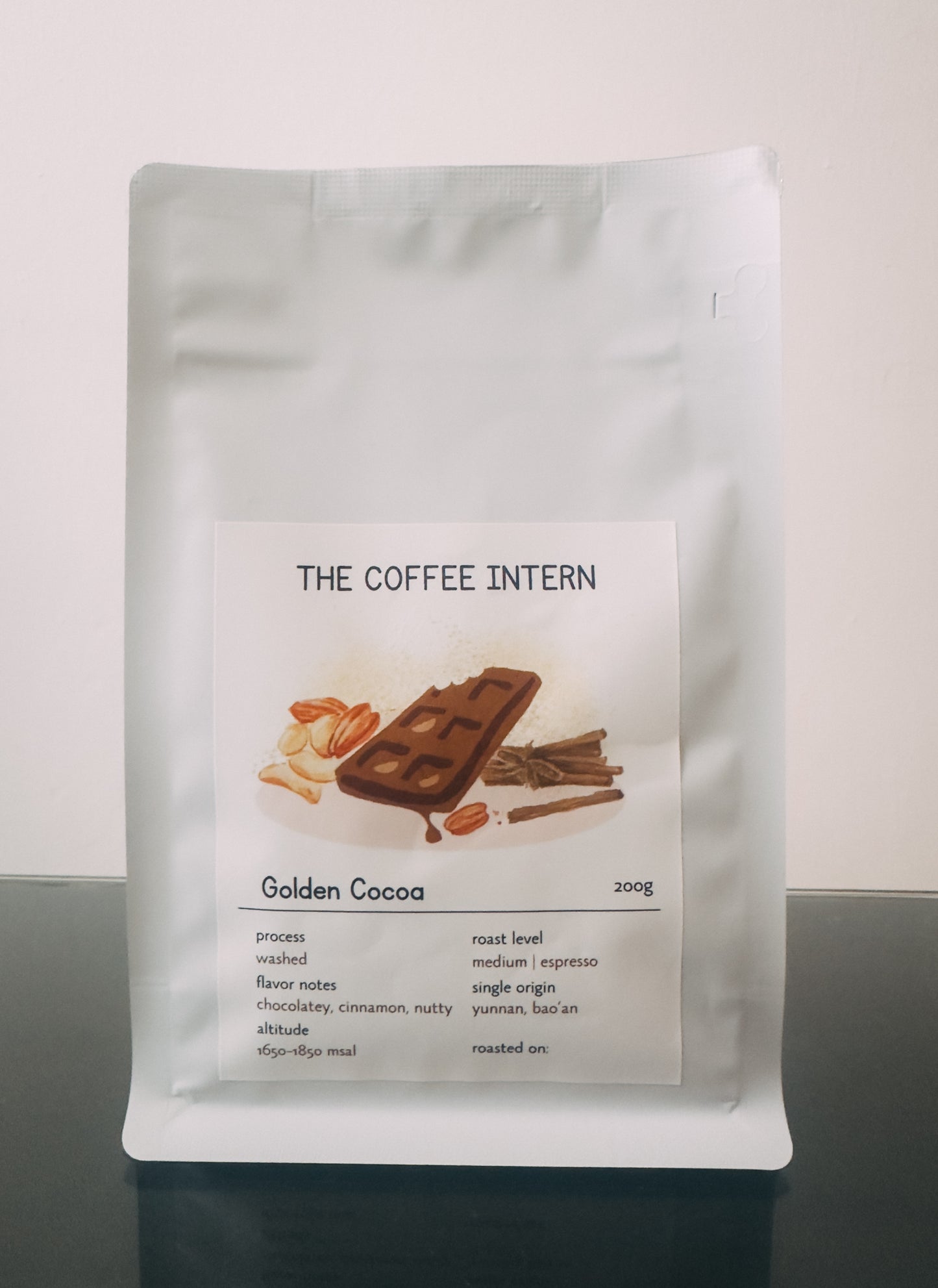 Golden Cocoa Yunnan Single Origin Specialty Arabica Coffee Bean