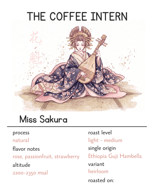 The_Coffee_Intern Grape_Cloud Coffee Yunnan Golden_Cocoa Intern_First_Crush Honey_Citrus